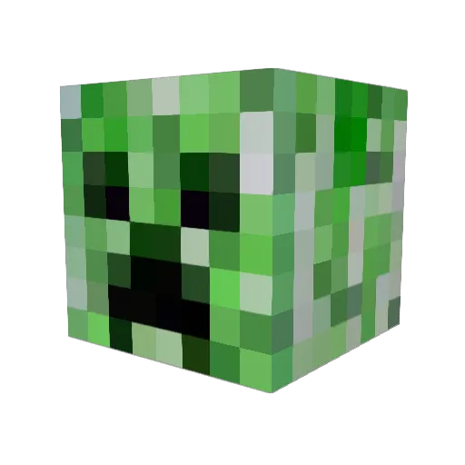 antomic12 Minecraft avatar head, 3D render