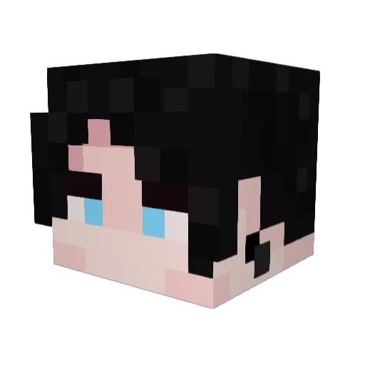 anton_kmolne Minecraft avatar head, 3D render