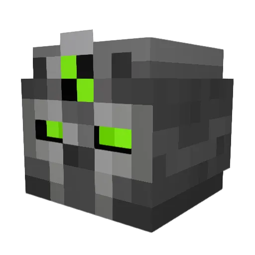 antongri Minecraft avatar head, 3D render
