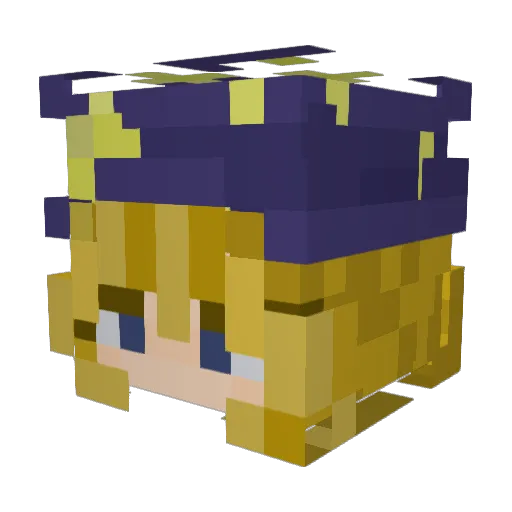 antonias0phie Minecraft avatar head, 3D render