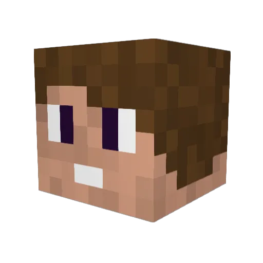 antonicc Minecraft avatar head, 3D render