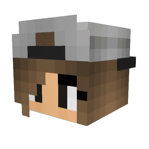 antoniiia_ Minecraft avatar head, 3D render