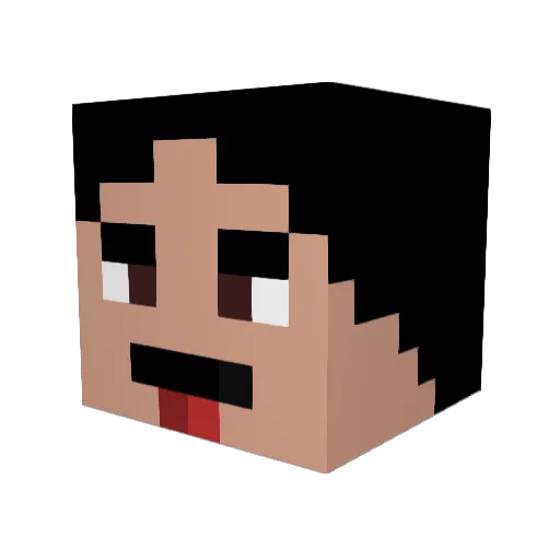antonina228 Minecraft avatar head, 3D render
