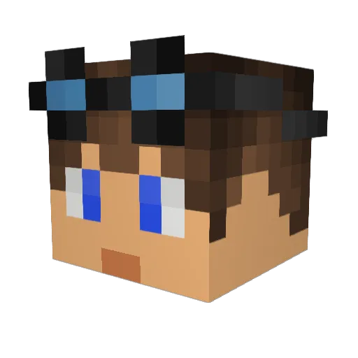 antonindts Minecraft avatar head, 3D render