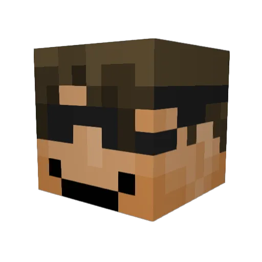 antoniodagoat Minecraft avatar head, 3D render