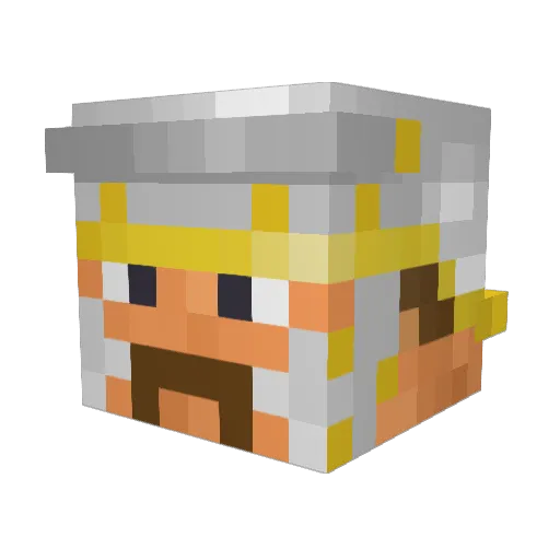 antoniodisanto Minecraft avatar head, 3D render