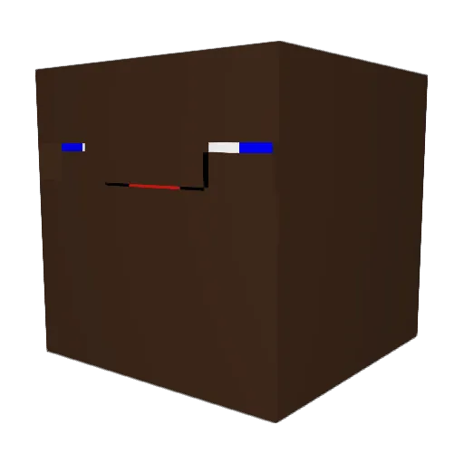antonioformaggio Minecraft avatar head, 3D render