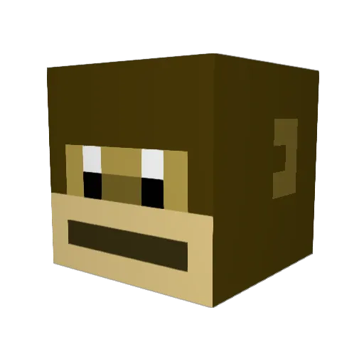 antoniofwf Minecraft avatar head, 3D render