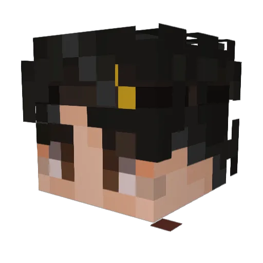 antoniosele Minecraft avatar head, 3D render