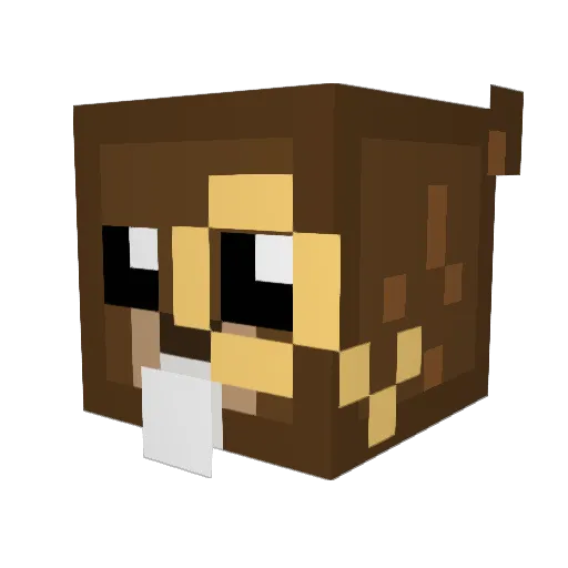antonitron Minecraft avatar head, 3D render