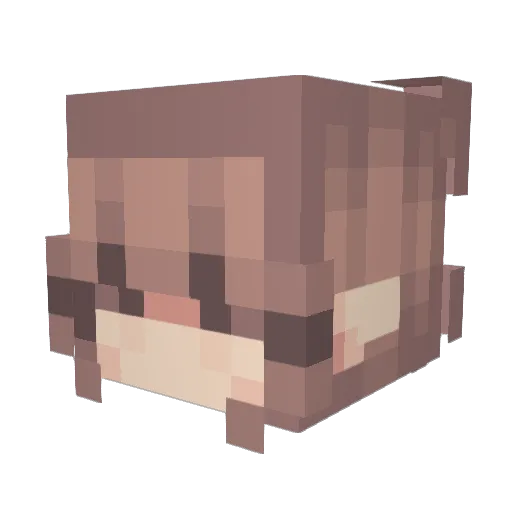 antonrothoff Minecraft avatar head, 3D render