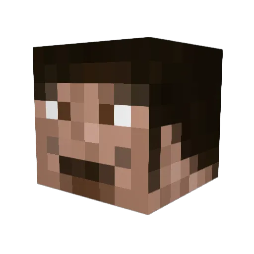 antonrr90 Minecraft avatar head, 3D render