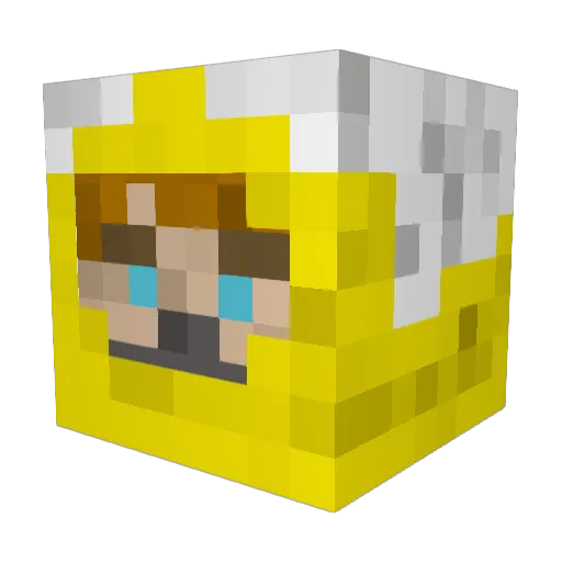 antony6 Minecraft avatar head, 3D render
