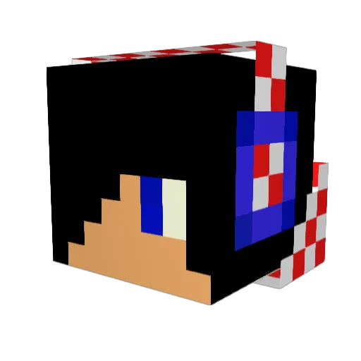 antoooo Minecraft avatar head, 3D render