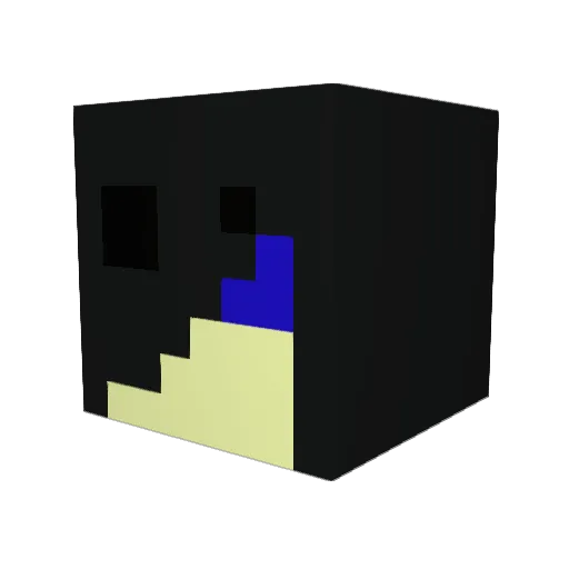 antoskate Minecraft avatar head, 3D render