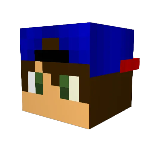antreas007 Minecraft avatar head, 3D render