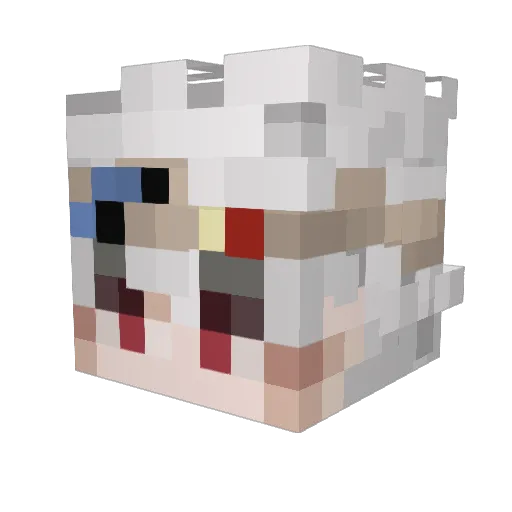 antriino Minecraft avatar head, 3D render