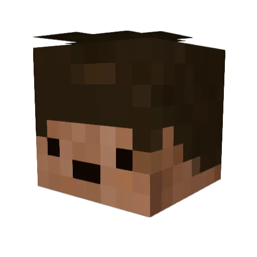 antsa420 Minecraft avatar head, 3D render