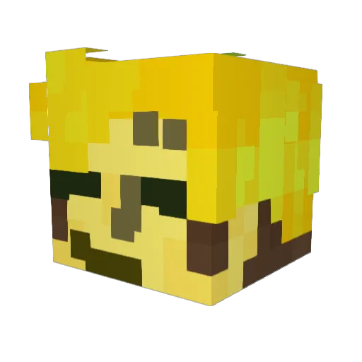 antsytenna Minecraft avatar head, 3D render
