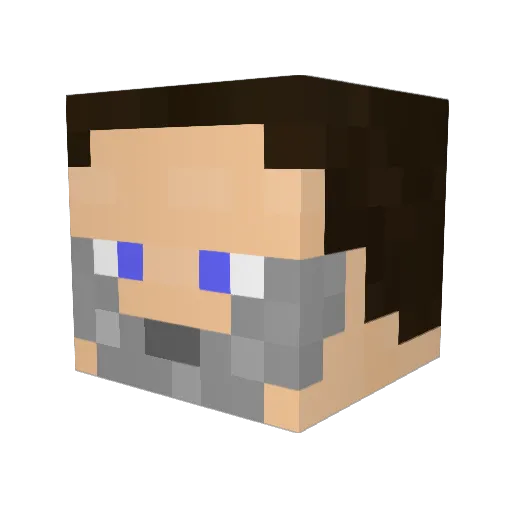 antuca4810 Minecraft avatar head, 3D render