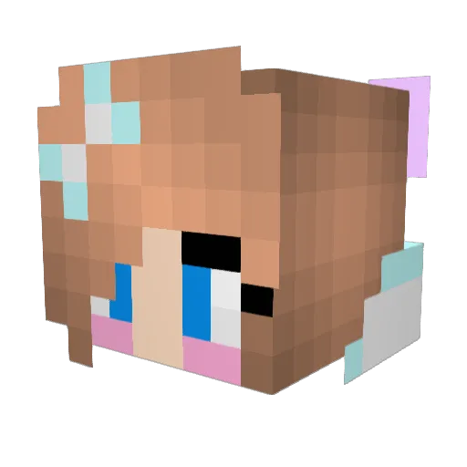 antunezmm Minecraft avatar head, 3D render