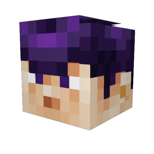 antuzie Minecraft avatar head, 3D render