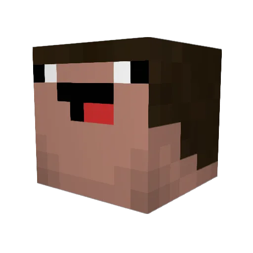 antzman_750 Minecraft avatar head, 3D render