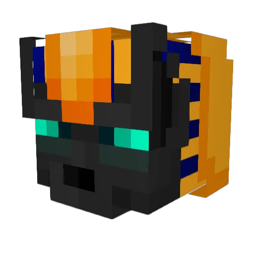anuVis_v Minecraft avatar head, 3D render