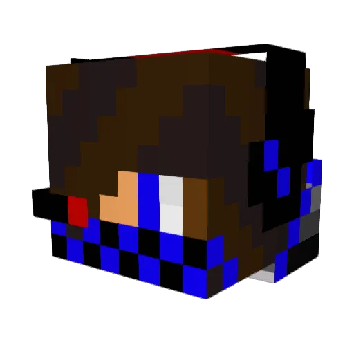 anubis7990 Minecraft avatar head, 3D render