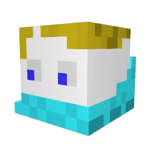 anubisxx Minecraft avatar head, 3D render