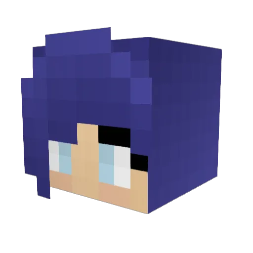 anulluna Minecraft avatar head, 3D render