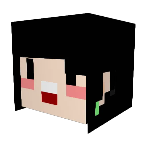 anung2 Minecraft avatar head, 3D render