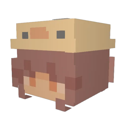 anuwush Minecraft avatar head, 3D render