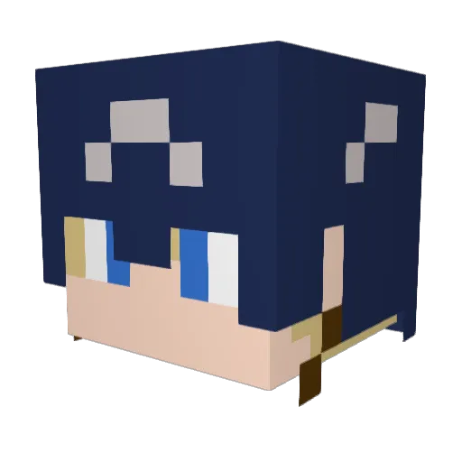 anven27 Minecraft avatar head, 3D render