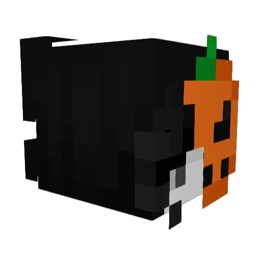 anwf Minecraft avatar head, 3D render