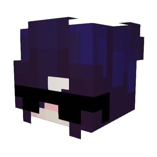 anxismore Minecraft avatar head, 3D render