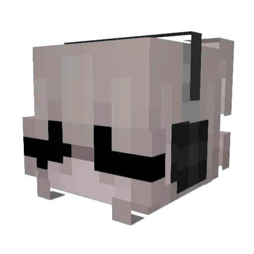anxjo Minecraft avatar head, 3D render