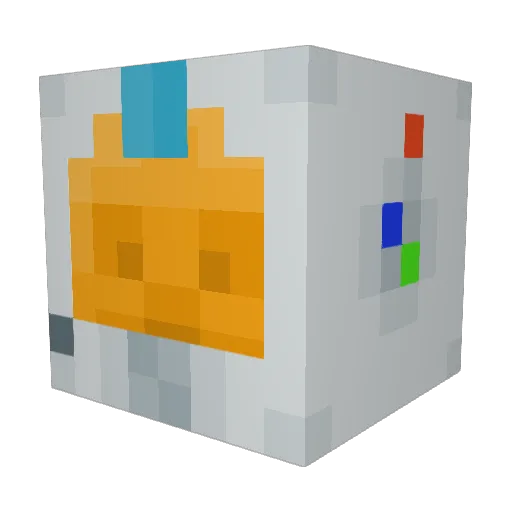 anydots Minecraft avatar head, 3D render