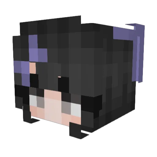 anyellaa Minecraft avatar head, 3D render