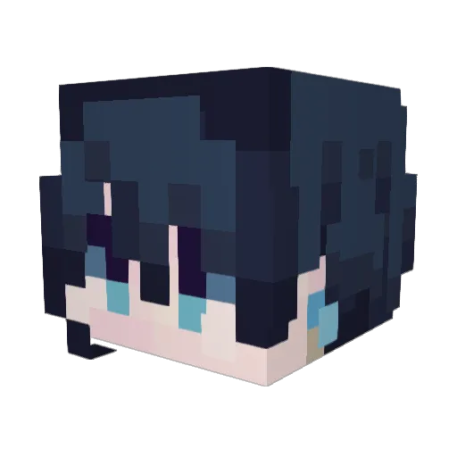 anyone02 Minecraft avatar head, 3D render