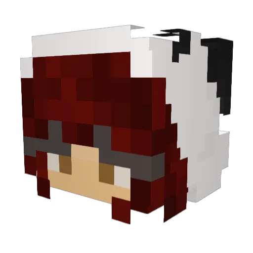 anyston Minecraft avatar head, 3D render