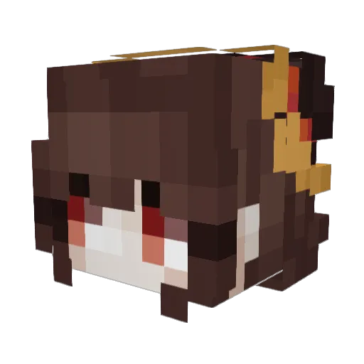 anything72 Minecraft avatar head, 3D render