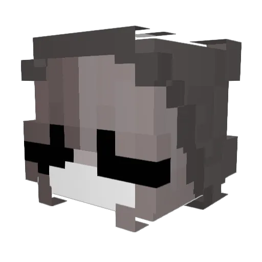 anythlng Minecraft avatar head, 3D render