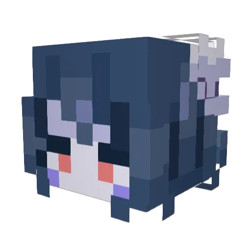 anyu2176 Minecraft avatar head, 3D render