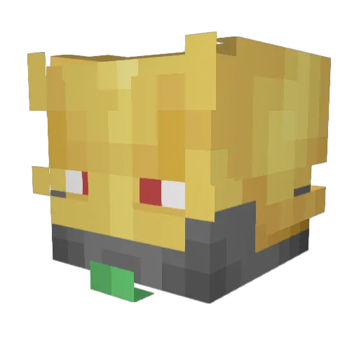 anzen13 Minecraft avatar head, 3D render