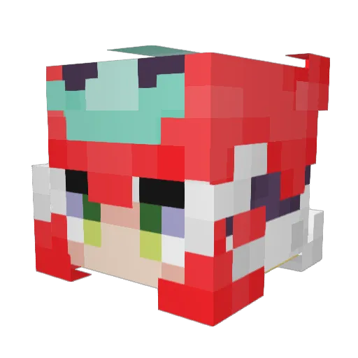 anzero96 Minecraft avatar head, 3D render