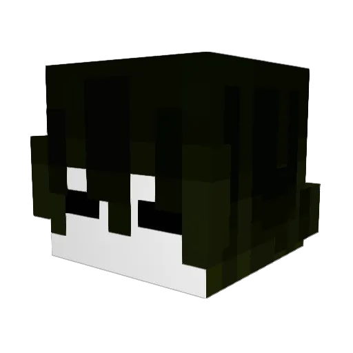 ao0e Minecraft avatar head, 3D render