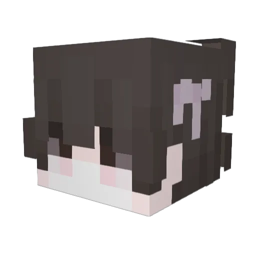 ao_u Minecraft avatar head, 3D render
