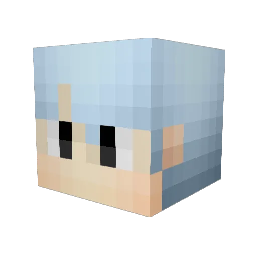 aoao23333 Minecraft avatar head, 3D render