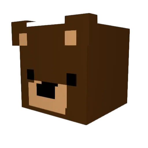 aoaoaoh Minecraft avatar head, 3D render